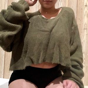 Timberland Cropped Chunky Sweater